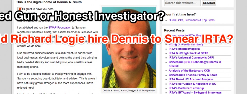 Did Richard Logie of GETS Hire Dennis Smith to Smear IRTA? Dennis_Smith_dishonest