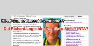 Did Richard Logie of GETS Hire Dennis Smith to Smear IRTA?